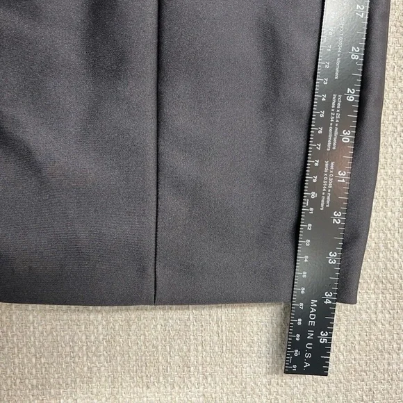 Good American Scuba Trousers Slight Flare Zip Side Zip Center Seam Gray Sz 6 3XL - Picture 10 of 12